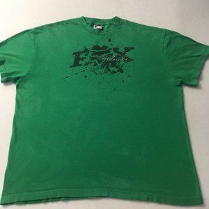 #DD Fox Riders T-Shirt Mens XL Moto green Short Sleeve Shirt 2xl motocross
